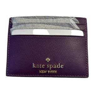 ❌SOLD❌SOLD❌SOLD KATE SPADE SYREET CARD CASE IN PLUM
